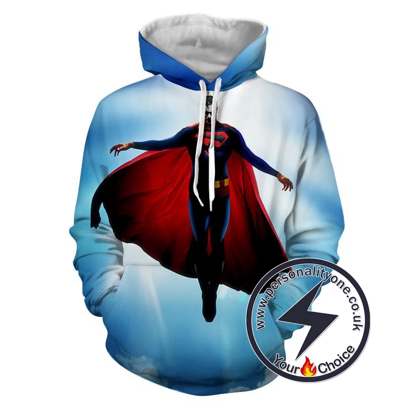 Superman Flying - Superman Sweat Shirt - Superman Hoodies